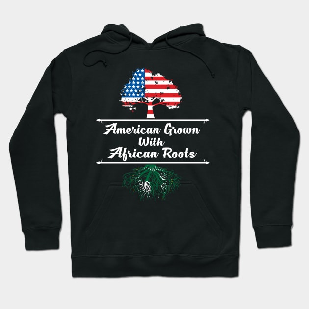 American Grown With African Roots Black History Month Hoodie by SweetMay